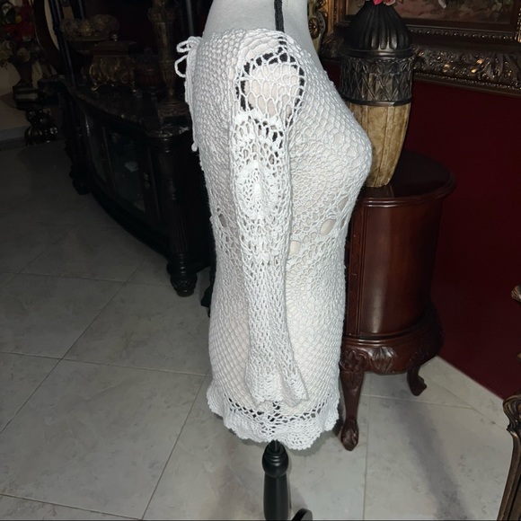 🌸💐💐 White Coverup for summer , long sleeve. Size( L) - Picture 5 of 6